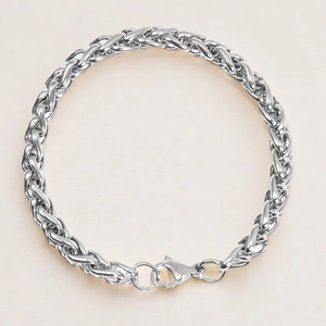 Minimalist Stainless Steel Wheat Chain Bracelet For Men Women Titanium Steel Braided Bracelet Fashion Jewelry Unisex Bracelet