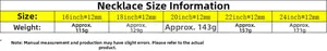 Size guide for 12mm hip hop cuban chain showing necklace length and weight specifications