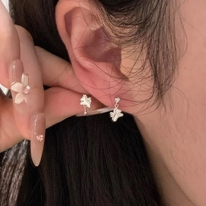 Boucles D'oreilles Licorne Asymétriques En Argent Sterling 925 Nacre Et Zircone Bijoux Animaux Pour Femmes