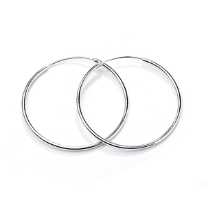 Boucles d'oreilles créoles S925 argent sterling pour femme avec texture spirale