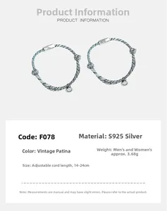 Detail of S925 silver couple bracelets with magnetic clasp and mountain-sea engraving