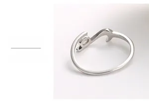 Macro detail of S925 sterling silver ring showing smooth polish and S925 hallmark stamp