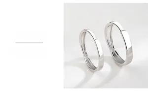 Détail du polissage multicouche de haute qualité sur la bague en argent sterling S925