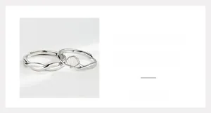 Détail de l'incrustation de nacre blanche en forme de coquillage et diamant sur bague argent