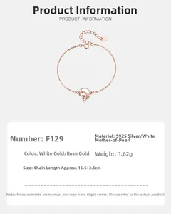 Detail of S925 silver dolphin bracelet with white mother of pearl and rose gold plating