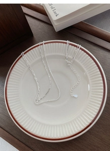 Macro-detail van S925 sterling zilveren Chopin-ketting met de karabijnsluiting en verlenging