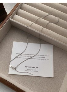 Detail of S925 silver chain with needle pin slider and spring clasp adjustment mechanism