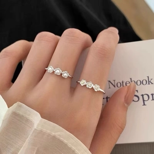 Minimalistischer 925 Sterling Silber Pflaumenblüten Offener Ring Zierliches Süßes Blumen Design Verstellbarer Fingerschmuck Für Damen Alltag