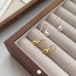 Orecchini a Gancio a Goccia in Argento Sterling 925 Minimalisti Eleganti Orecchini Pendenti per Donna Gioielli di Moda