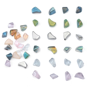 Irregular Glass Beads For DIY Jewelry Making Bracelet Necklace Accessories Vintage Loose Mixed Colors Handicraft Materials