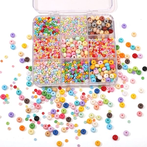 DIY Glass Seed Beads Round Donut Loose Beads Macaron Colors For Bracelet Necklace Jewelry Making Handmade Craft Material