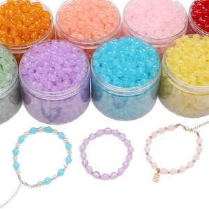 Ensemble de perles 8mm translucides colorées pour bracelets et bijoux faits main