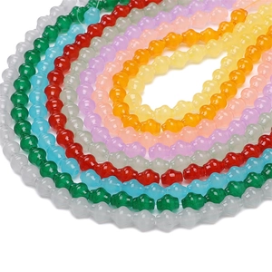 Perles lanterne en verre 8mm colorées pour création de bijoux DIY et colliers