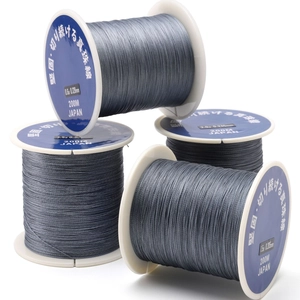 Fil tressé japonais gris de 200m de haute qualité pour la création de bijoux DIY