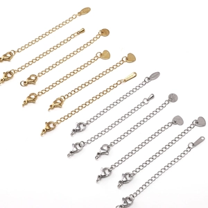 Catena di Estensione in Acciaio Inossidabile per Fai-da-te Gioielli Collana Bracciale Con Chiusura a Moschettone
