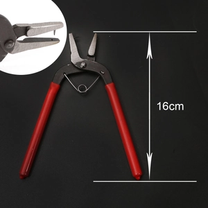 16cm multi-functional hole punch plier with red anti-slip handle and high carbon steel head
