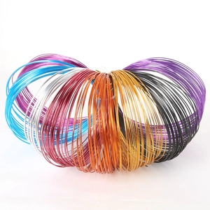 Multicolor 1.5mm craft aluminum wire rolls for DIY jewelry and garden盆栽 projects