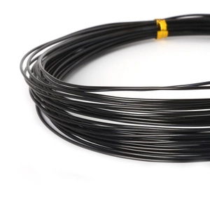 5-meter roll of 1.5mm black anodized aluminum craft wire for DIY gardening and jewelry making