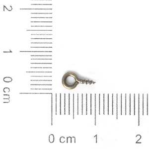 Antik-Bronze 9mm Ösenschrauben für DIY Schmuckherstellung und handgefertigtes Zubehör