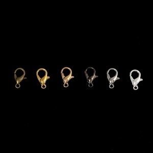 Fermoirs mousquetons en alliage six couleurs pour création bijoux et porte-clés
