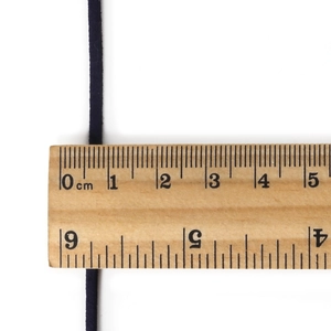 Cordón de ante sintético negro de 1mm para la fabricación de collares y pulseras DIY