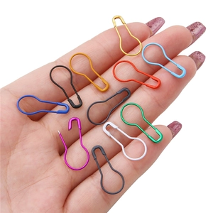 Lot de 11 épingles à nourrice colorées en forme de poire pour marqueurs de tricot