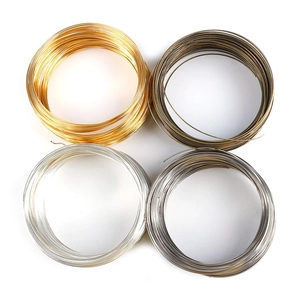 DIY jewelry steel wire coils in gold, bronze, silver, and black for necklace making