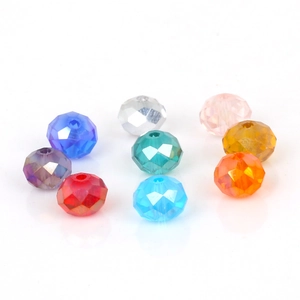 Cuentas de cristal facetado de 8mm en nueve colores para joyería y pulseras DIY