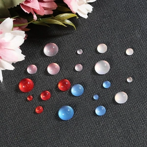 Colorful resin cat-eye round cabochons for DIY jewelry and hair stick making