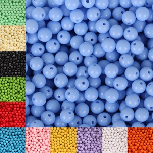 Künstliche Perles d'Espacement Rondes en Acrylique Multicolore ABS Fausses Künstliche Perles Pour la Fabrication de Bijoux DIY Bracelet Collier Artisanat