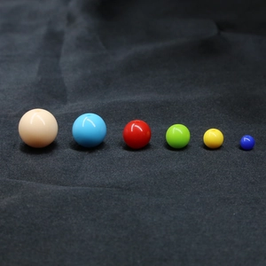 Perles rondes en acrylique poli de tailles et couleurs variées pour bijoux DIY