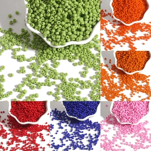 Colorful DIY glass seed beads set in six vibrant colors for making handmade jewelry