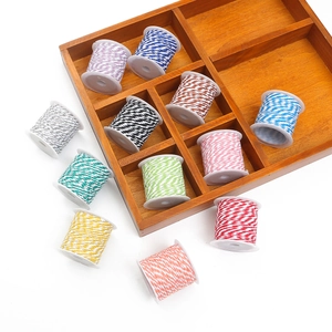 Minimalist Two-Tone Cotton Twine Cord For Diy Crafts Gift Wrapping Decoration Durable Spiral Binding String Cotton Cord