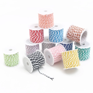1.5mm colorful baker's twine set with 12 rolls of cotton string for DIY gift wrapping