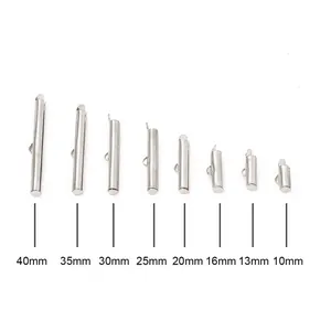 Embouts de tube en fer pour bijoux DIY, huit tailles disponibles de 10 mm à 40 mm