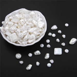 ABS Faux Artificial Pearl Beads Irregular Baroque Style Heart Star Shape Loose Beads For DIY Jewelry Making Earrings Hairpin Material