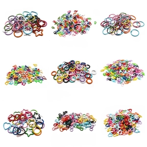 Kit di componenti per gioielli fai-da-te con fermagli a molla in colori assortiti