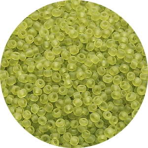 Frosted light green seed beads for DIY jewelry making necklaces and bracelets