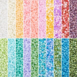 Colorful 2-3mm glass seed beads for DIY jewelry making in various matte and pearl finishes