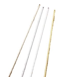 DIY metal hair stick pins in gold and silver finish with pre-drilled holes for jewelry making