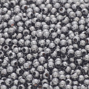 Macro di perline distanziatrici grigio scuro per creazione di gioielli e bracciali