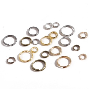 IJzeren Vergulde Dubbele Buigringen Spaltringen Voor DIY Sieraden Maken Ketting Armband Sleutelhanger Verbinding Accessoires