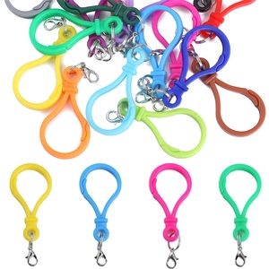Fermoirs mousquetons en acrylique coloré pour bijoux DIY et porte-clés, couleurs assorties