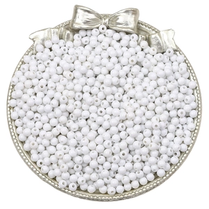 Witte ronde acrylkralen van 3mm voor DIY-sieraden en handgemaakte armbanden