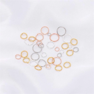 Anellini aperti placcati in oro 18K in oro argento e oro rosa per gioielli fai da te
