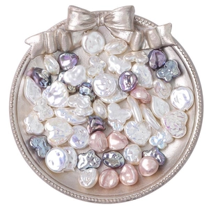 Baroque style colorful imitation pearl beads for DIY necklaces and handmade bracelets