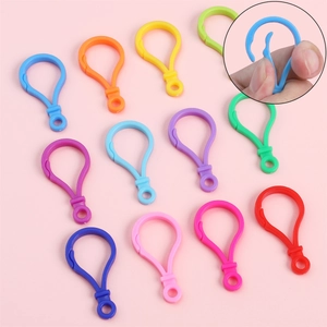 Crochets Fermoir Mousqueton Acrylique Clips Ampoule Plastique Colorés Pour DIY Bijoux Porte-clés Accessoires Minimaliste