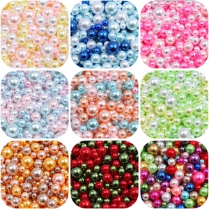 Perlas de ABS coloridas en varios tamaños para joyería DIY y manualidades creativas