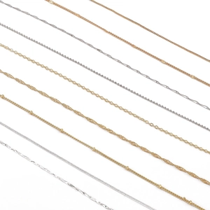 18K vergoldete verstellbare Halsketten in Gold Silber und Roségold Ausführungen