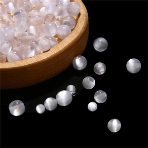 Resin Imitation Cat Eye Round Loose Beads Polished Moonlight Chatoyancy Spacer Beads For DIY Bracelet Jewelry Making Handicraft Accessory